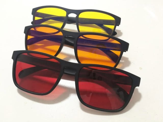 Lentes de sol con cristales de color